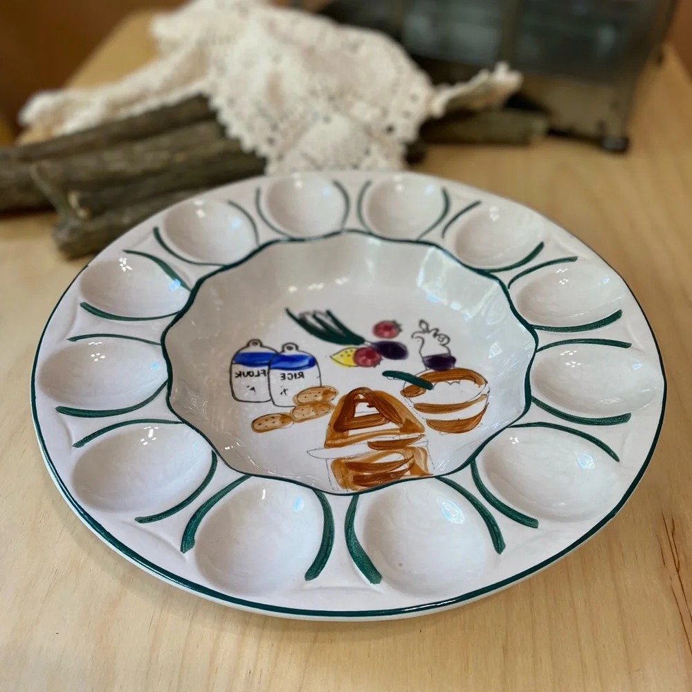Decorative Ceramic Egg Plate